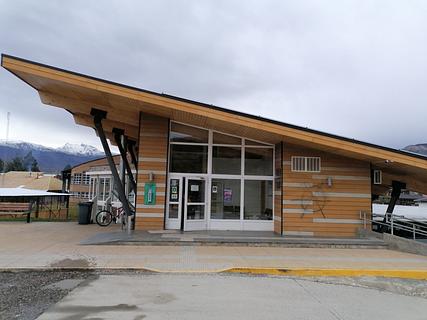 Terminal de ônibus de Cochrane - banheiros limpos