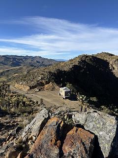 Vista do vale em ambos os lados