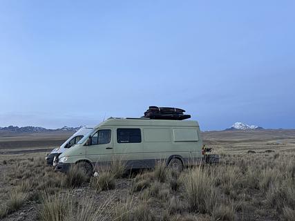 Wild camping road to pico Austria