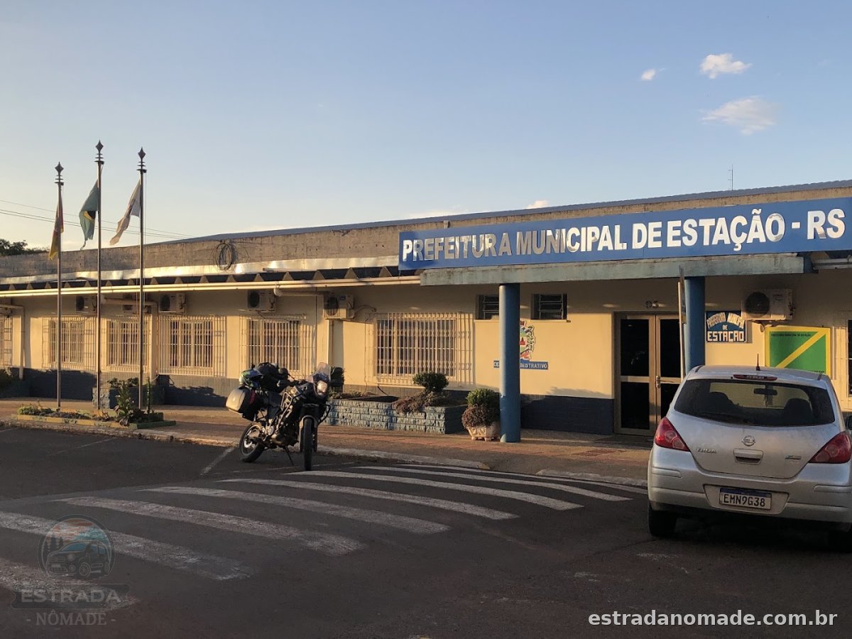 praça pública cidade Estação-RS